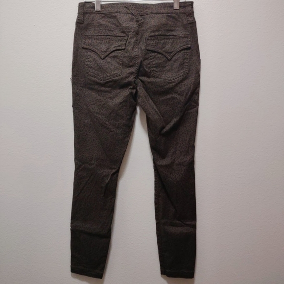 Joie Park Brown Animal Print Utility Skinny Ankle Pants  26 - Picture 3 of 5